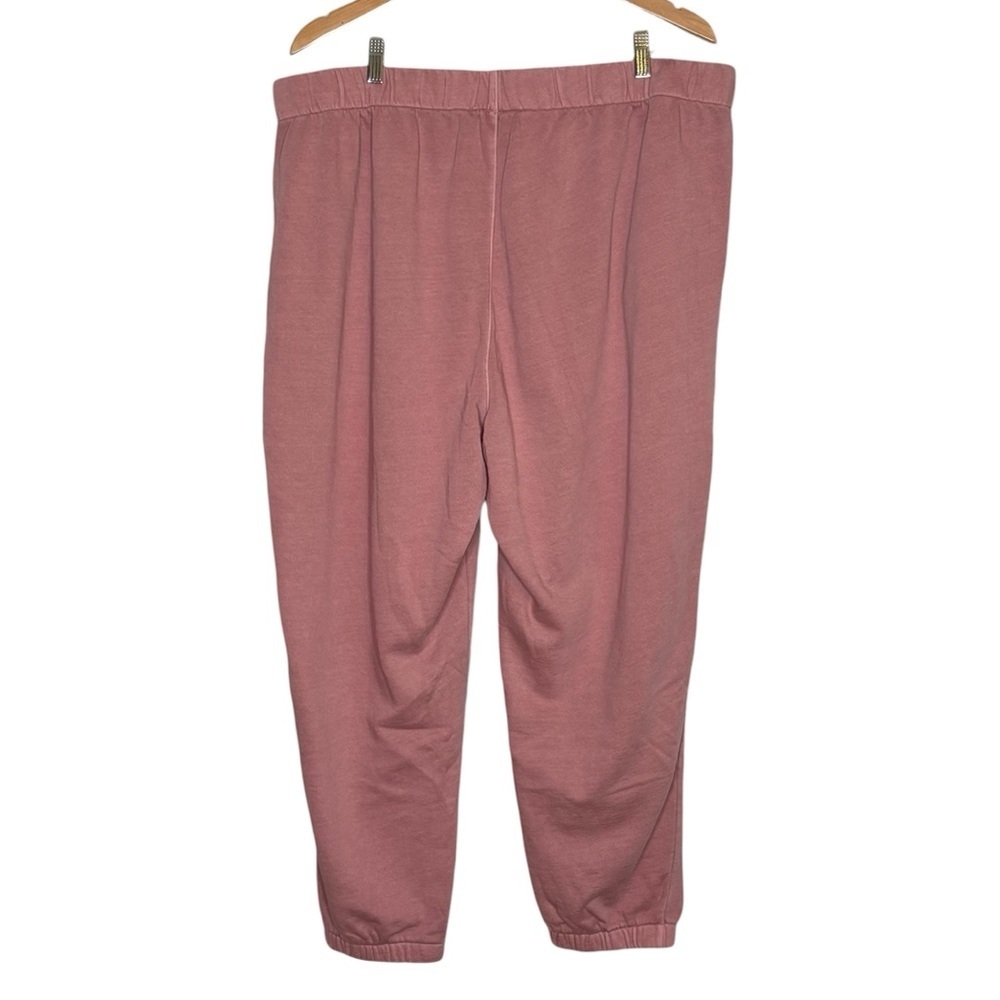 NWT GAP Brushed Fleece Joggers Size 2XL XXL Antique Pink Elastic Waist Ankle - Picture 5 of 13